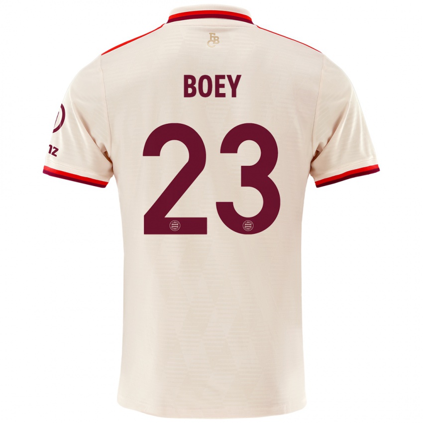 Uomo Maglia Sacha Boey #23 Lino Kit Gara Third 2024/25 Maglietta