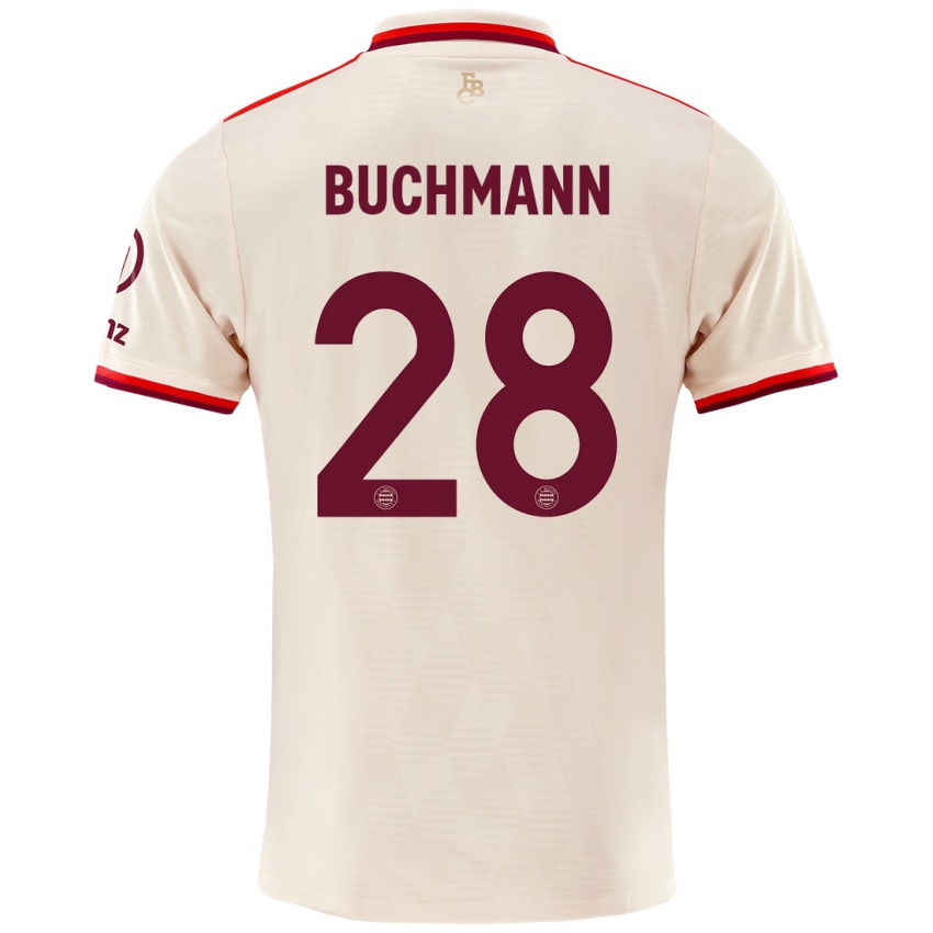 Uomo Maglia Tarek Buchmann #28 Lino Kit Gara Third 2024/25 Maglietta