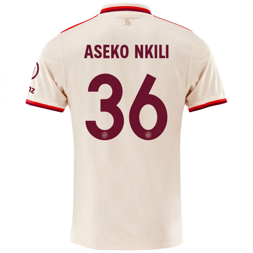 Uomo Maglia Noel Aseko Nkili #36 Lino Kit Gara Third 2024/25 Maglietta