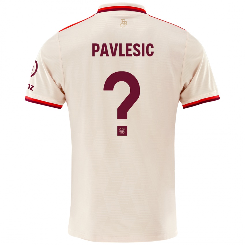 Uomo Maglia Anthony Pavlesic #0 Lino Kit Gara Third 2024/25 Maglietta