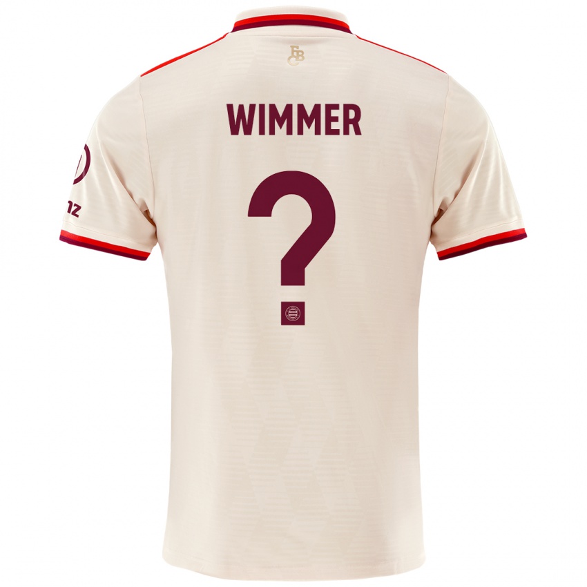 Uomo Maglia Benedikt Wimmer #0 Lino Kit Gara Third 2024/25 Maglietta