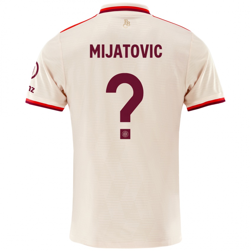 Uomo Maglia Roko Mijatovic #0 Lino Kit Gara Third 2024/25 Maglietta