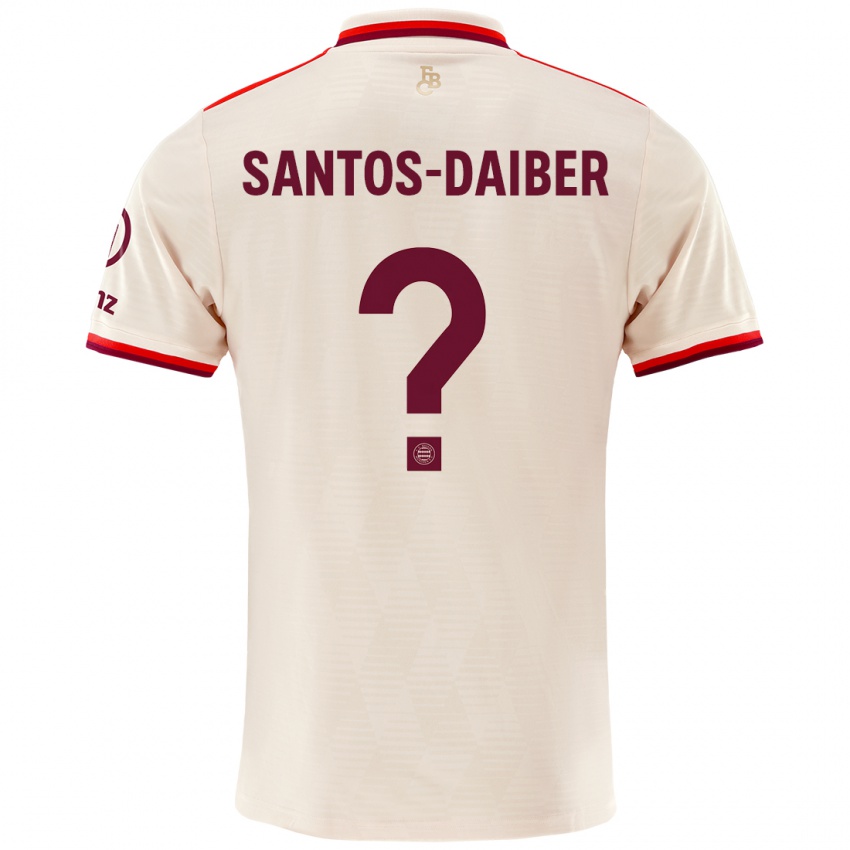 Uomo Maglia David Santos-Daiber #0 Lino Kit Gara Third 2024/25 Maglietta