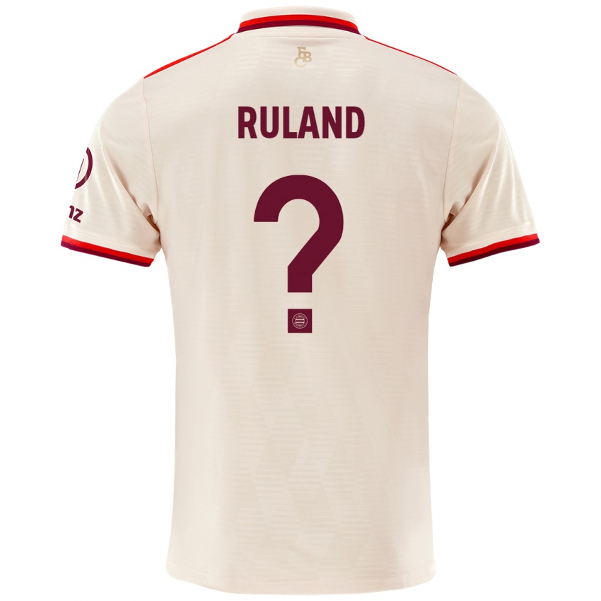 Uomo Maglia Leonard Ruland #0 Lino Kit Gara Third 2024/25 Maglietta