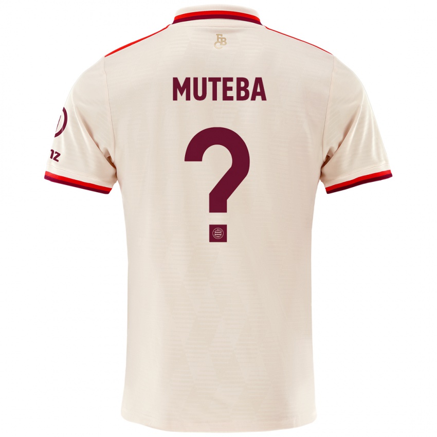 Uomo Maglia Elias Muteba #0 Lino Kit Gara Third 2024/25 Maglietta