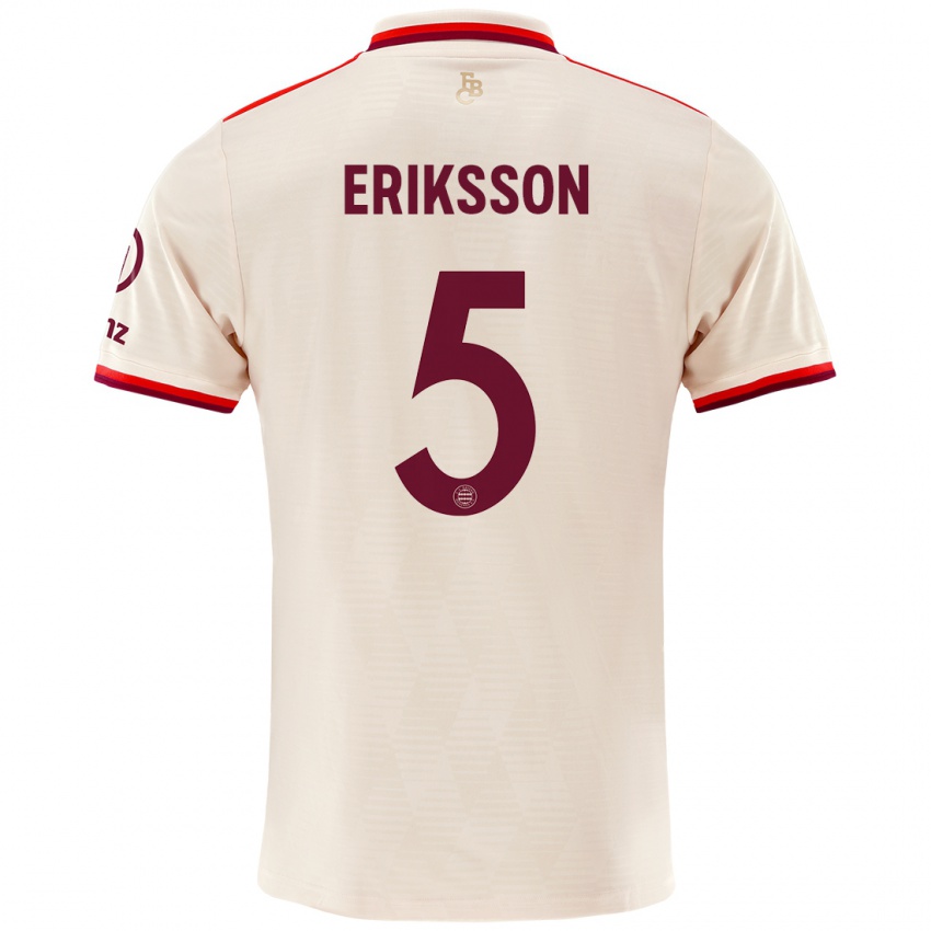 Uomo Maglia Magdalena Eriksson #5 Lino Kit Gara Third 2024/25 Maglietta