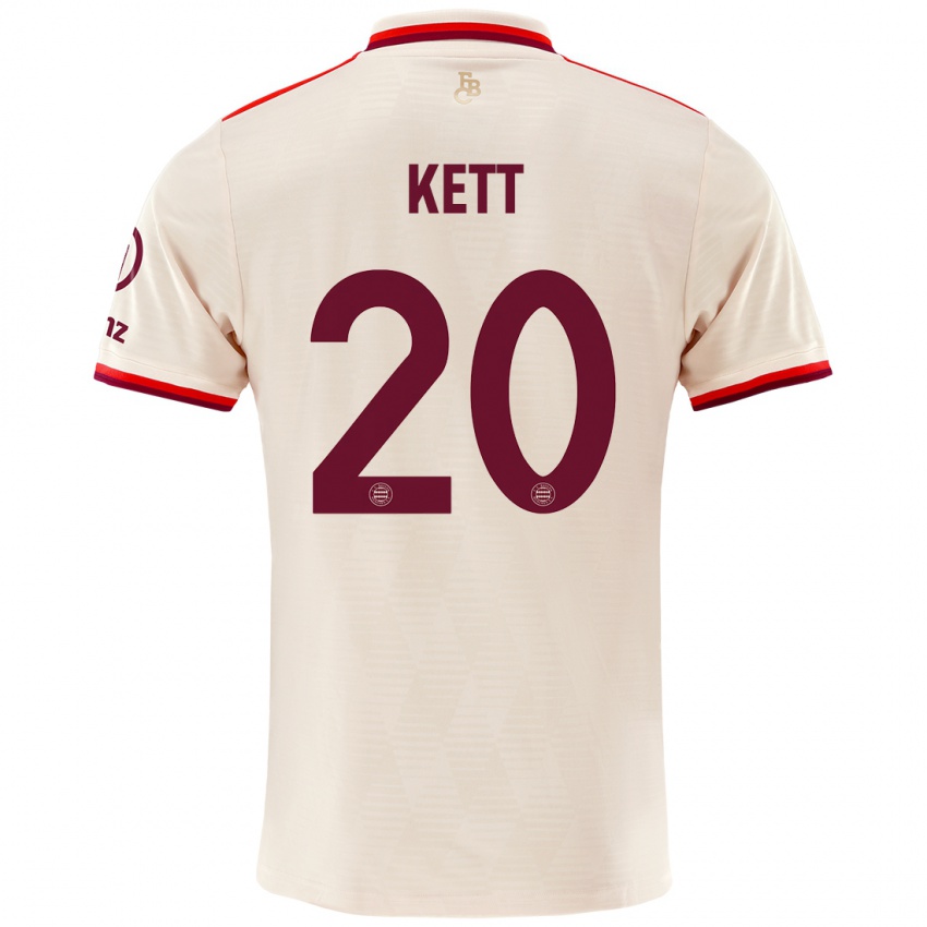 Uomo Maglia Franziska Kett #20 Lino Kit Gara Third 2024/25 Maglietta