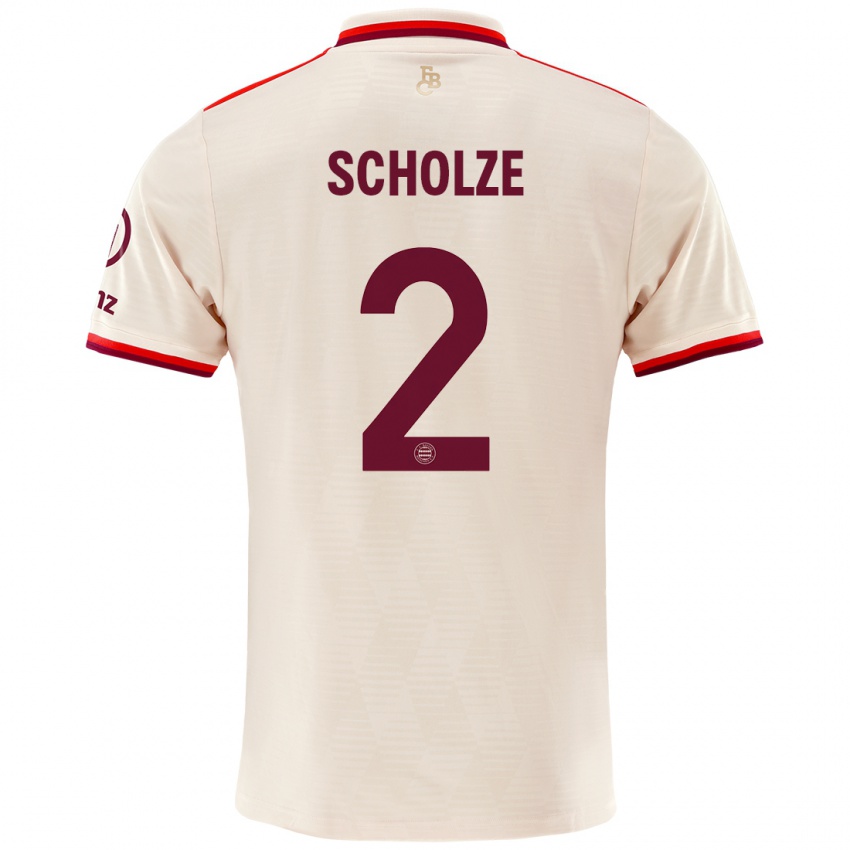 Uomo Maglia Max Scholze #2 Lino Kit Gara Third 2024/25 Maglietta