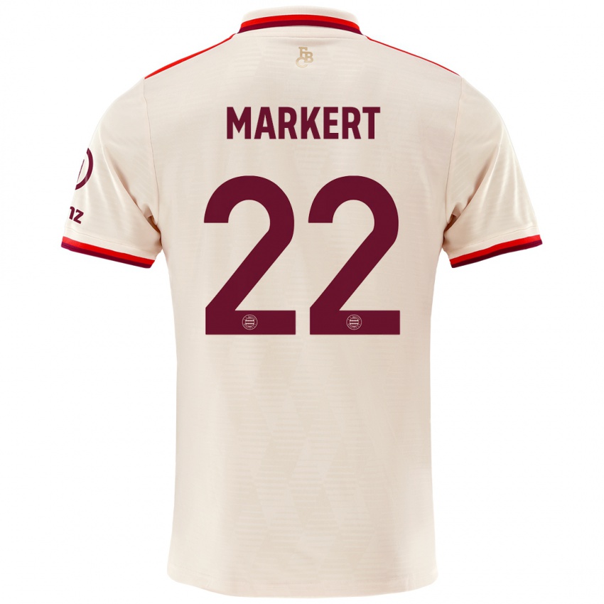 Uomo Maglia Leon Markert #22 Lino Kit Gara Third 2024/25 Maglietta