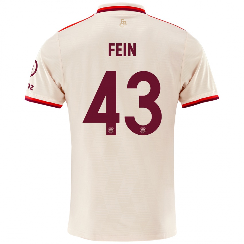 Uomo Maglia Adrian Fein #43 Lino Kit Gara Third 2024/25 Maglietta