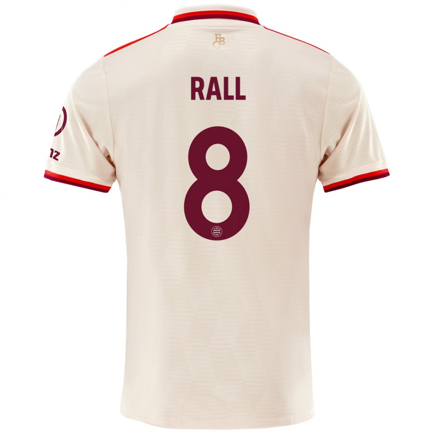 Uomo Maglia Maximiliane Rall #8 Lino Kit Gara Third 2024/25 Maglietta