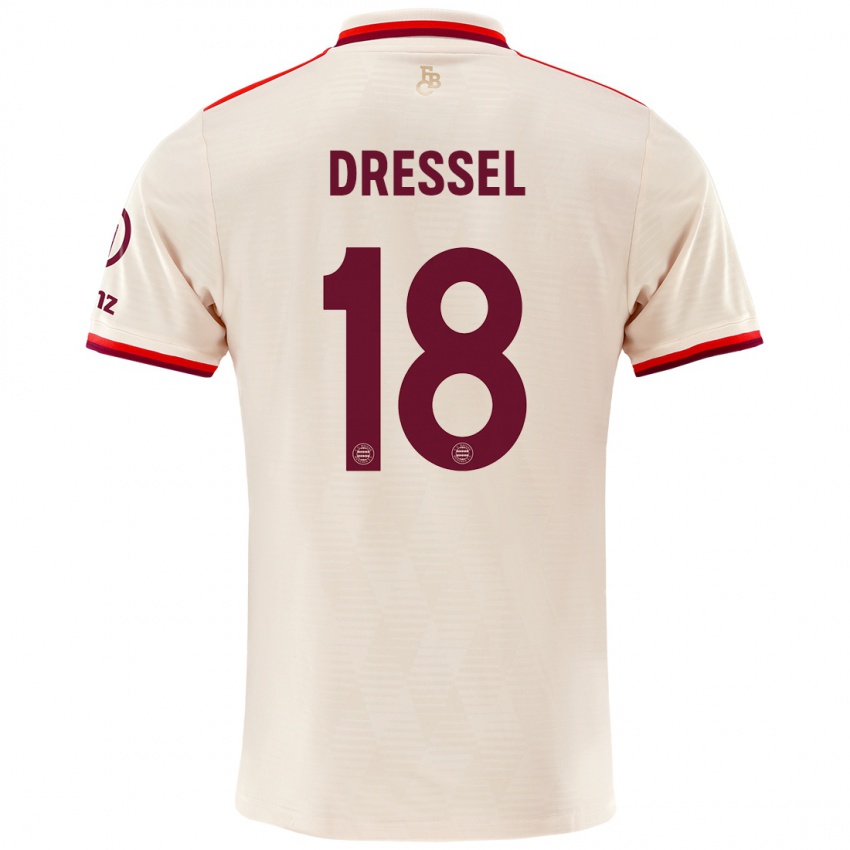 Uomo Maglia Timon Dressel #18 Lino Kit Gara Third 2024/25 Maglietta