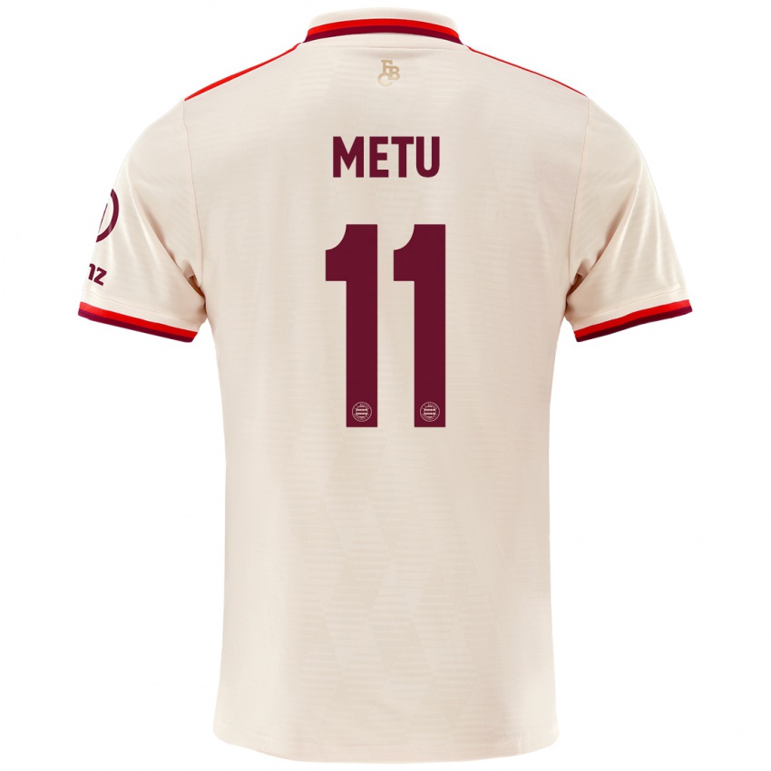 Uomo Maglia Emilian Metu #11 Lino Kit Gara Third 2024/25 Maglietta