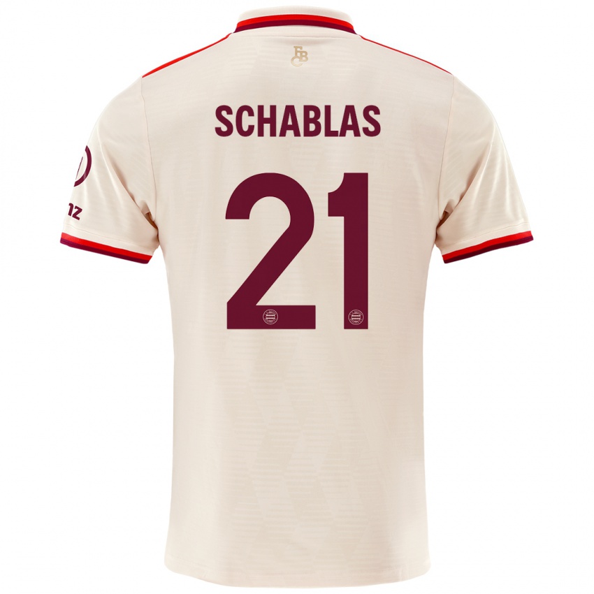 Uomo Maglia Matteo Schablas #21 Lino Kit Gara Third 2024/25 Maglietta