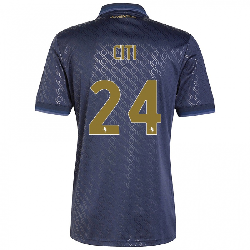 Uomo Maglia Alessandro Citi #24 Blu Navy Kit Gara Third 2024/25 Maglietta