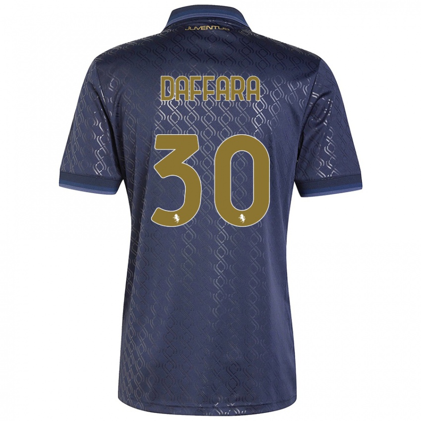 Uomo Maglia Giovanni Daffara #30 Blu Navy Kit Gara Third 2024/25 Maglietta