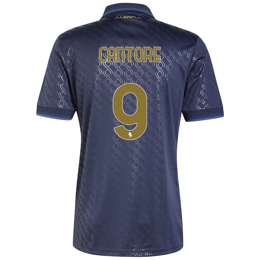 Uomo Maglia Sofia Cantore #9 Blu Navy Kit Gara Third 2024/25 Maglietta