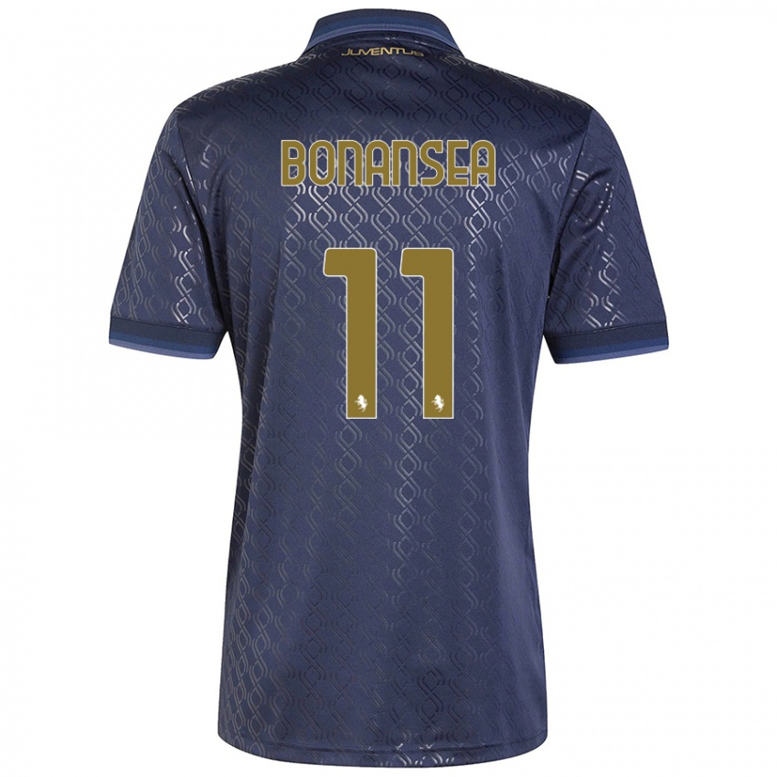 Uomo Maglia Barbara Bonansea #11 Blu Navy Kit Gara Third 2024/25 Maglietta