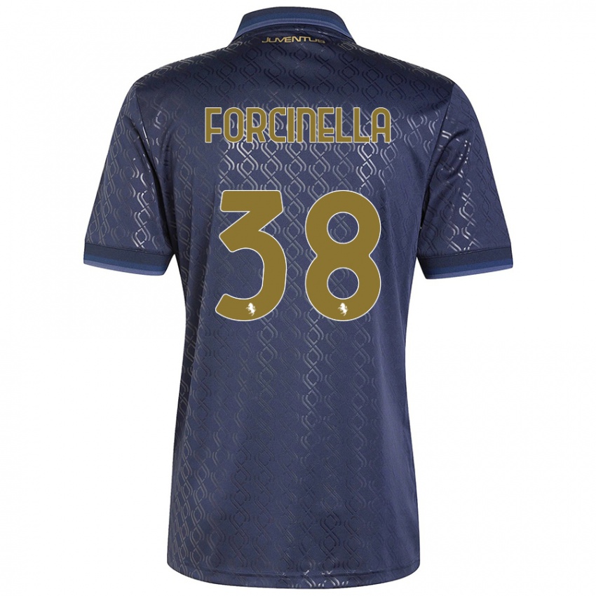 Uomo Maglia Camilla Forcinella #38 Blu Navy Kit Gara Third 2024/25 Maglietta