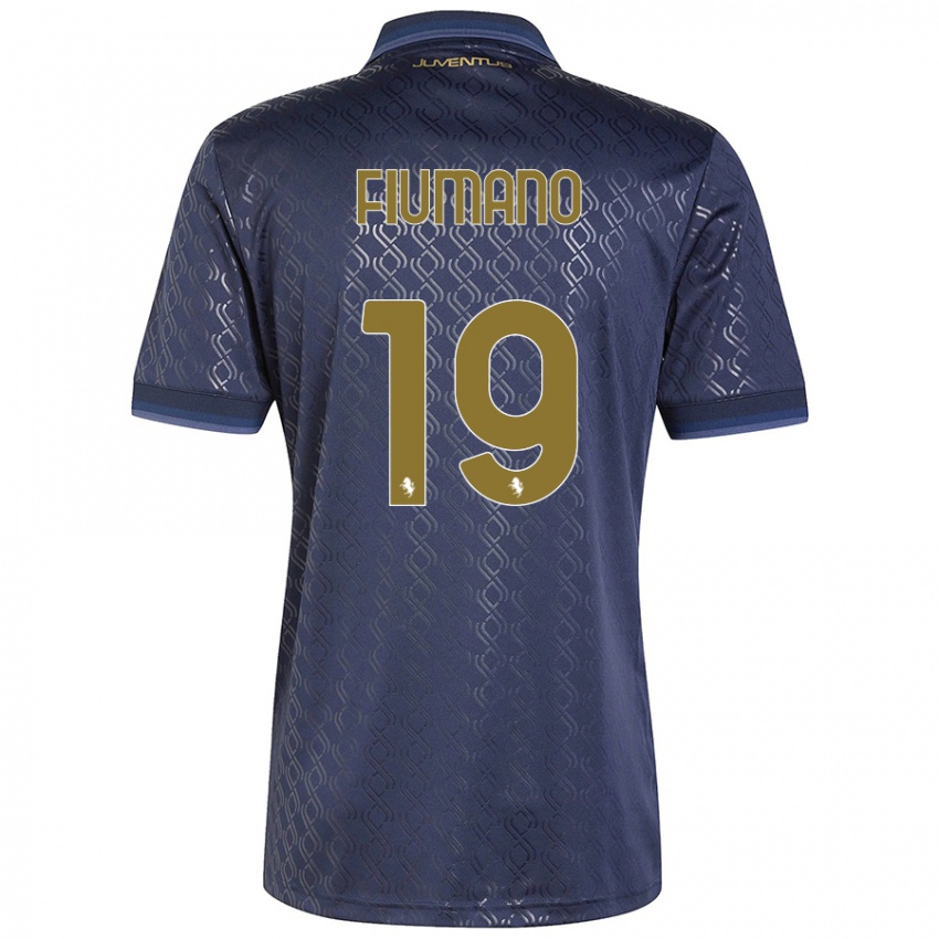 Uomo Maglia Filippo Fiumano #19 Blu Navy Kit Gara Third 2024/25 Maglietta