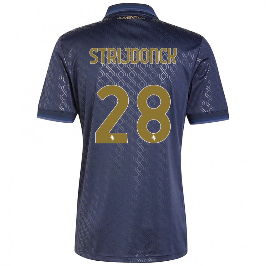 Uomo Maglia Bayron Strijdonck #28 Blu Navy Kit Gara Third 2024/25 Maglietta