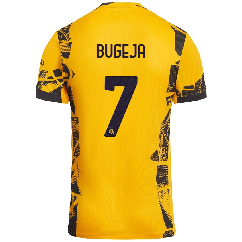 Uomo Maglia Haley Bugeja #7 Oro Nero Kit Gara Third 2024/25 Maglietta