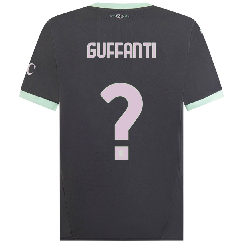 Uomo Maglia Alessandro Guffanti #0 Grigio Kit Gara Third 2024/25 Maglietta