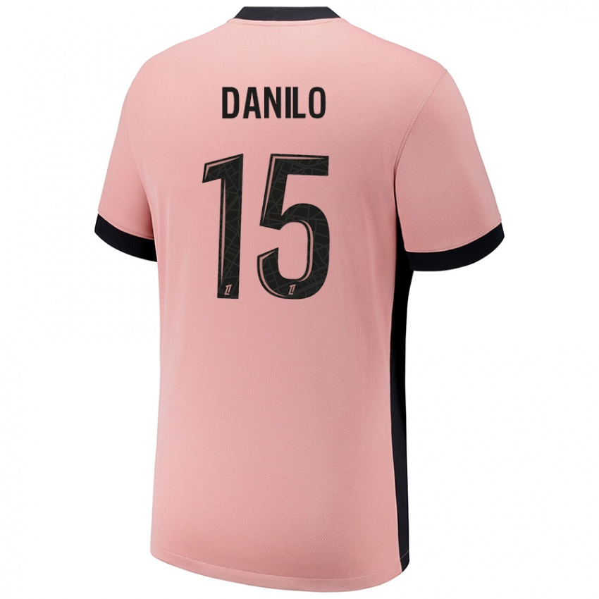 Uomo Maglia Danilo Pereira #15 Rosa Ruggine Kit Gara Third 2024/25 Maglietta