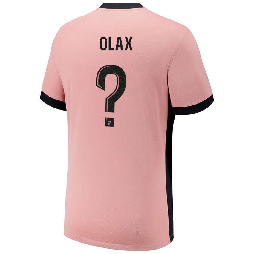 Uomo Maglia Djamy Olax #0 Rosa Ruggine Kit Gara Third 2024/25 Maglietta