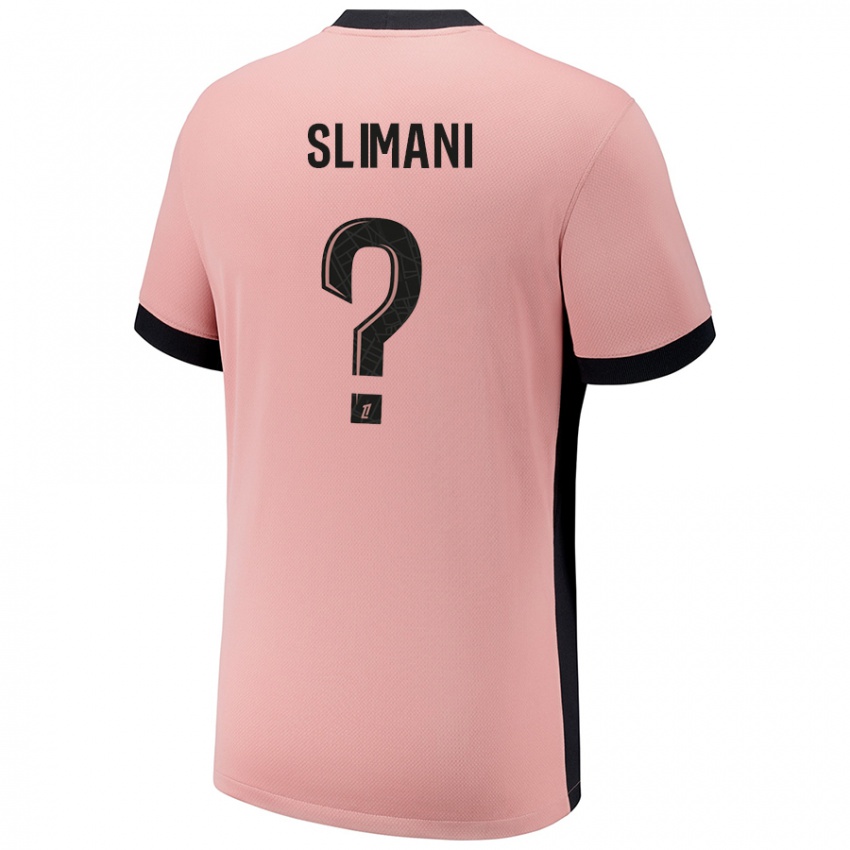 Uomo Maglia Yacine Slimani #0 Rosa Ruggine Kit Gara Third 2024/25 Maglietta