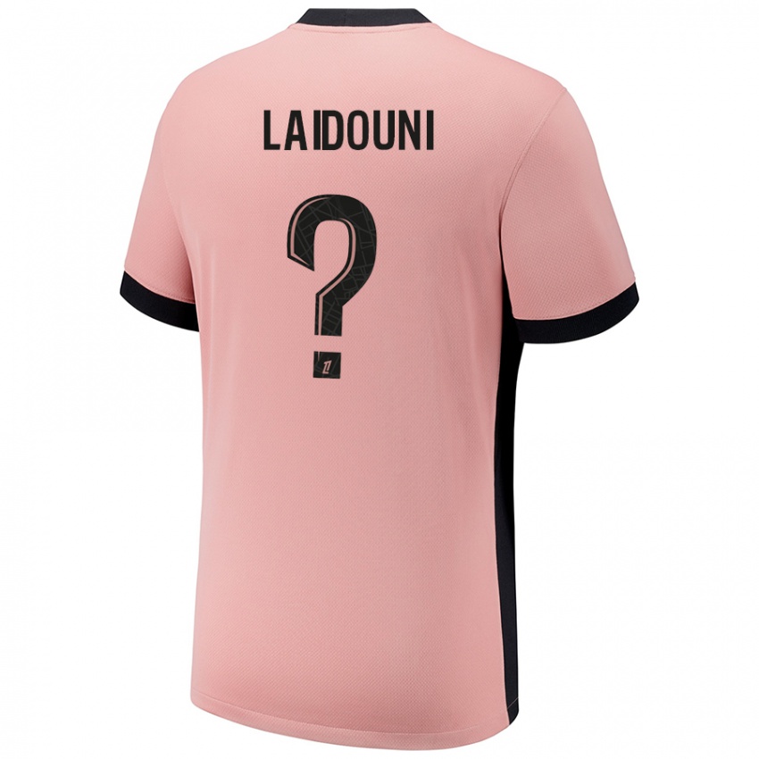 Uomo Maglia Adam Laidouni #0 Rosa Ruggine Kit Gara Third 2024/25 Maglietta