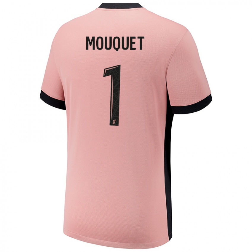 Uomo Maglia Louis Mouquet #1 Rosa Ruggine Kit Gara Third 2024/25 Maglietta