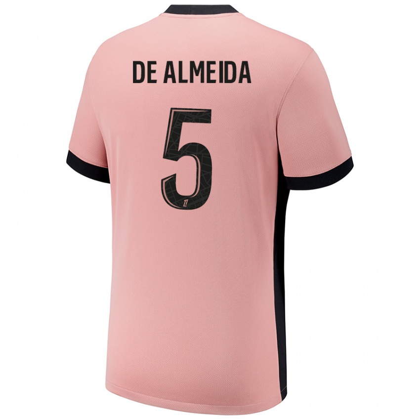 Uomo Maglia Elisa De Almeida #5 Rosa Ruggine Kit Gara Third 2024/25 Maglietta