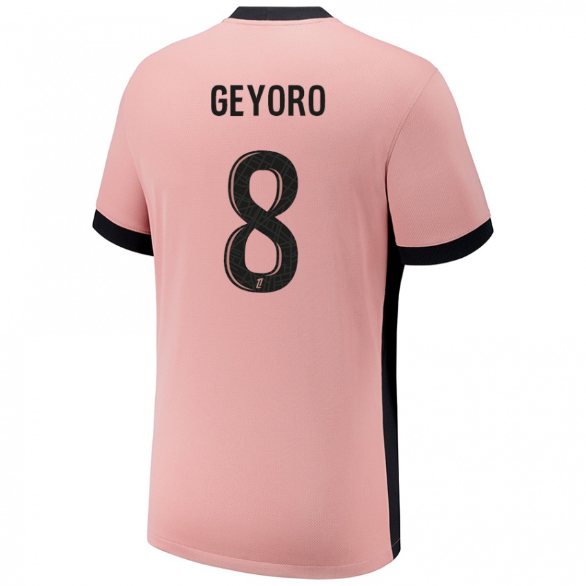 Uomo Maglia Grace Geyoro #8 Rosa Ruggine Kit Gara Third 2024/25 Maglietta