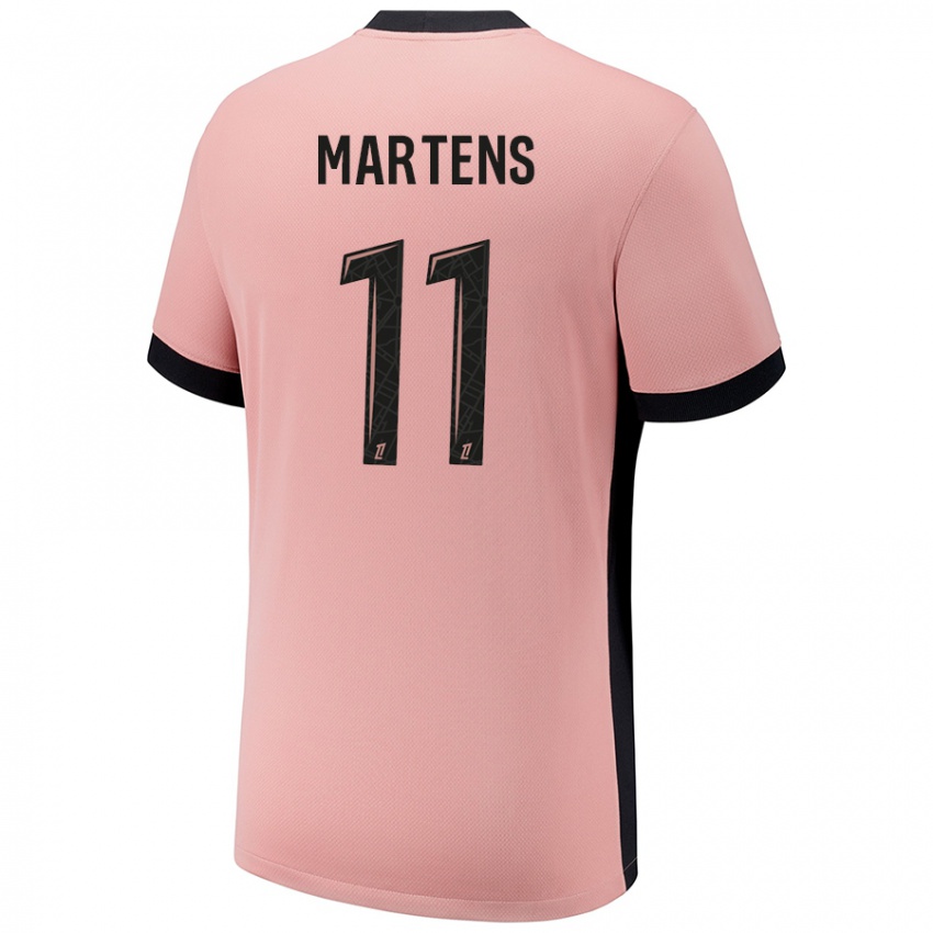 Uomo Maglia Lieke Martens #11 Rosa Ruggine Kit Gara Third 2024/25 Maglietta