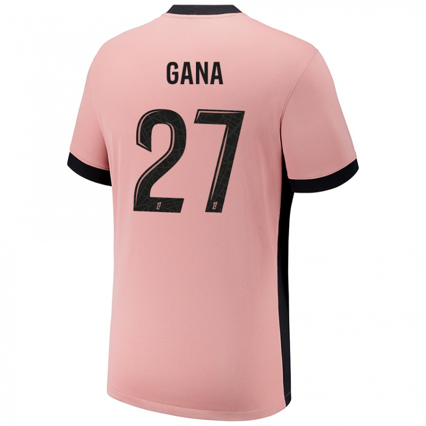 Uomo Maglia Idrissa Gana Gueye #27 Rosa Ruggine Kit Gara Third 2024/25 Maglietta