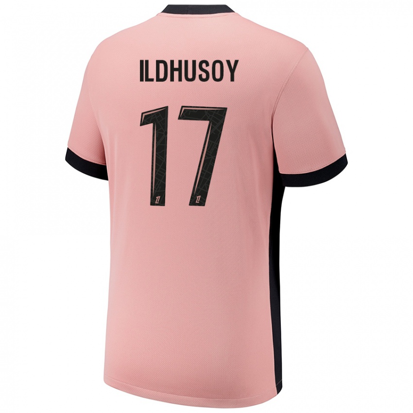 Uomo Maglia Celin Bizet Ildhusoy #17 Rosa Ruggine Kit Gara Third 2024/25 Maglietta