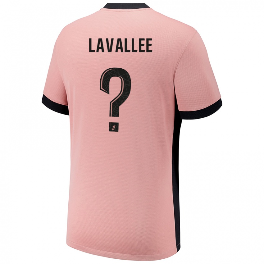 Uomo Maglia Lucas Lavallee #0 Rosa Ruggine Kit Gara Third 2024/25 Maglietta