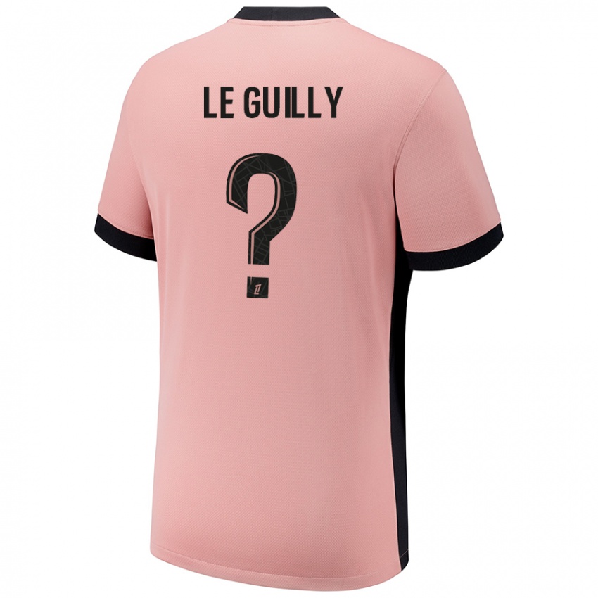 Uomo Maglia Eden Le Guilly #0 Rosa Ruggine Kit Gara Third 2024/25 Maglietta