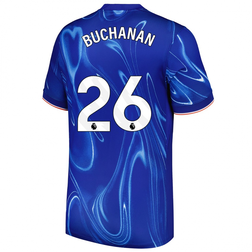 Donna Maglia Kadeisha Buchanan #26 Blu Bianco Kit Gara Home 2024/25 Maglietta