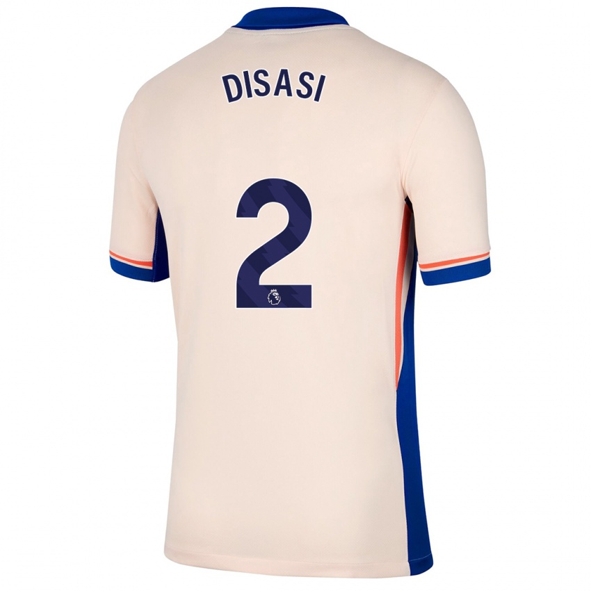 Donna Maglia Axel Disasi #2 Beige Chiaro Kit Gara Away 2024/25 Maglietta