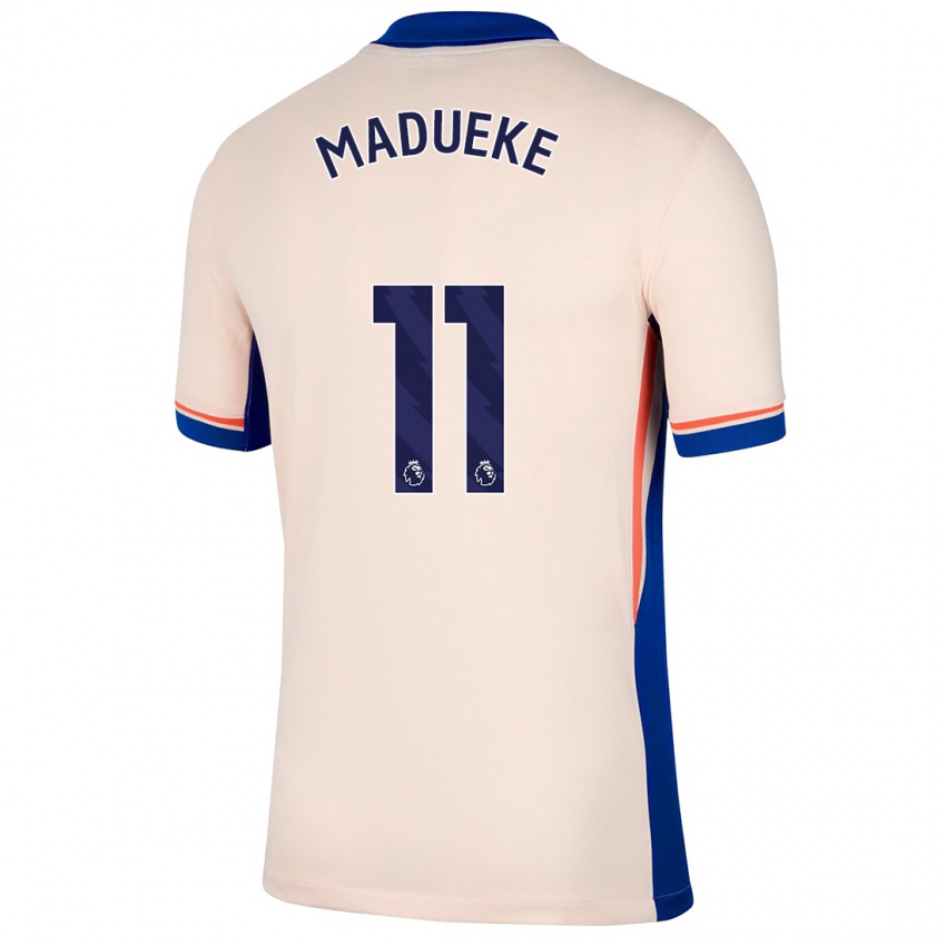 Donna Maglia Noni Madueke #11 Beige Chiaro Kit Gara Away 2024/25 Maglietta