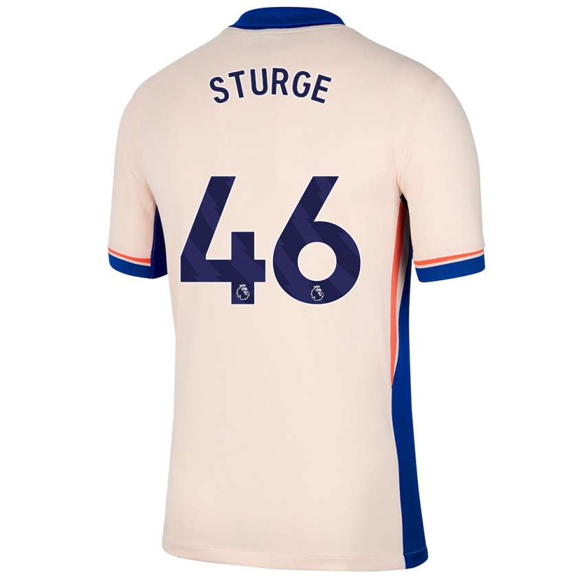 Donna Maglia Zak Sturge #46 Beige Chiaro Kit Gara Away 2024/25 Maglietta