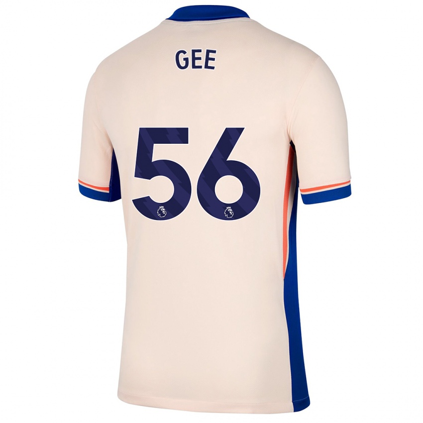 Donna Maglia Billy Gee #56 Beige Chiaro Kit Gara Away 2024/25 Maglietta