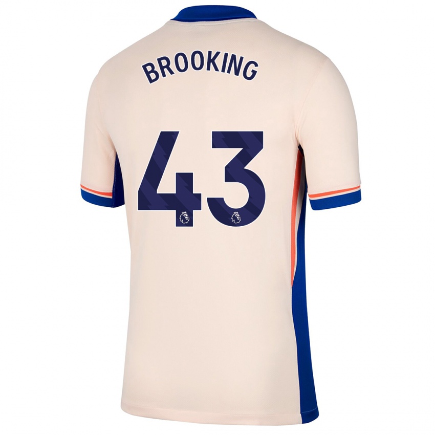 Donna Maglia Josh Brooking #43 Beige Chiaro Kit Gara Away 2024/25 Maglietta