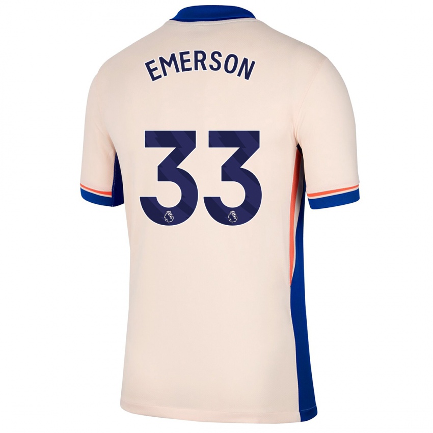 Donna Maglia Emerson #33 Beige Chiaro Kit Gara Away 2024/25 Maglietta