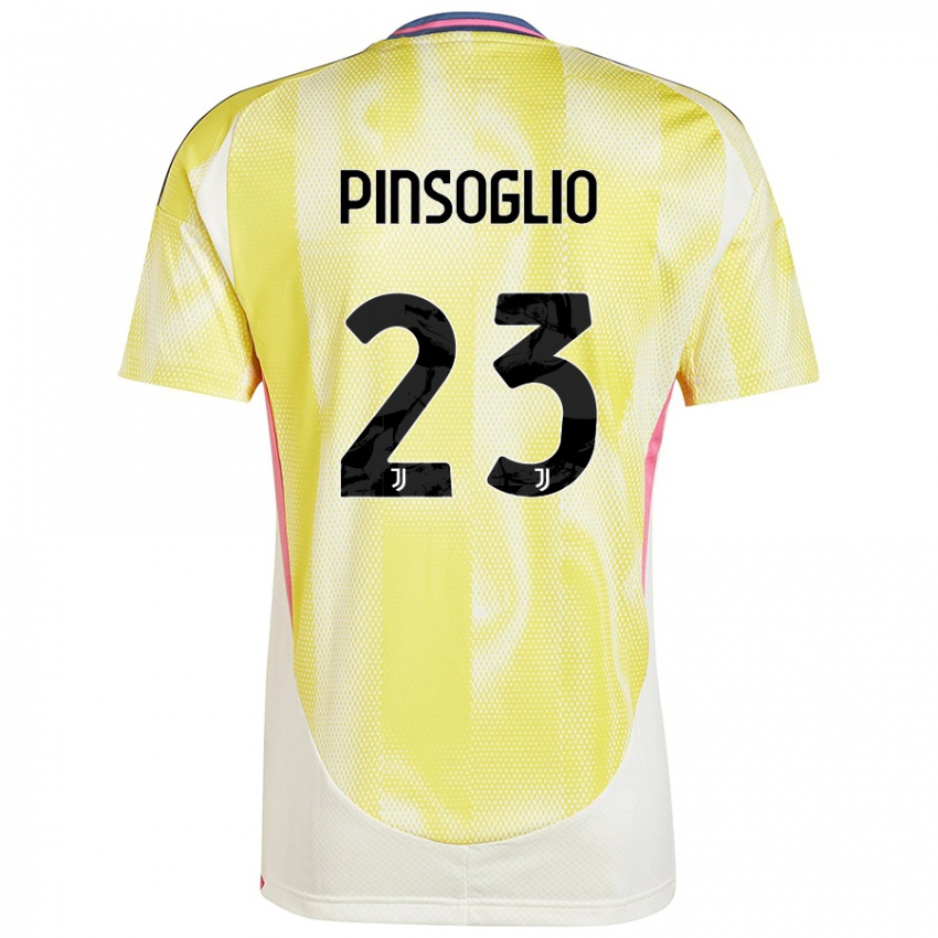 Donna Maglia Carlo Pinsoglio #23 Giallo Solare Kit Gara Away 2024/25 Maglietta