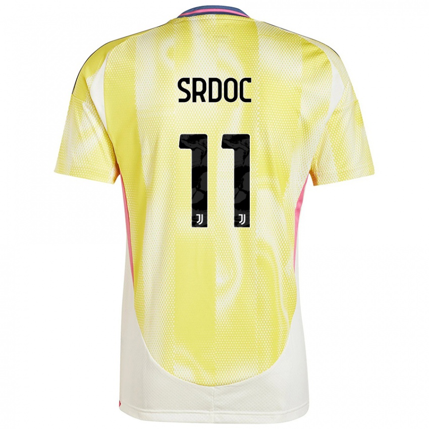 Donna Maglia Ivano Srdoc #11 Giallo Solare Kit Gara Away 2024/25 Maglietta