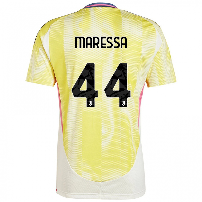 Donna Maglia Tommaso Maressa #44 Giallo Solare Kit Gara Away 2024/25 Maglietta