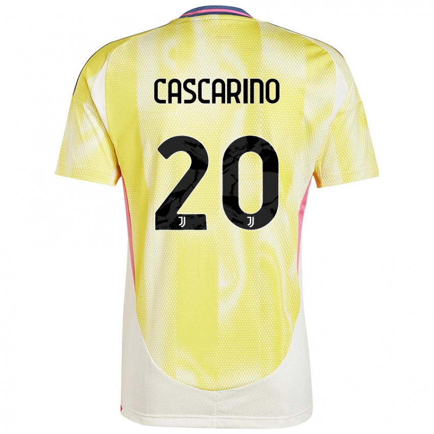 Donna Maglia Estelle Cascarino #20 Giallo Solare Kit Gara Away 2024/25 Maglietta